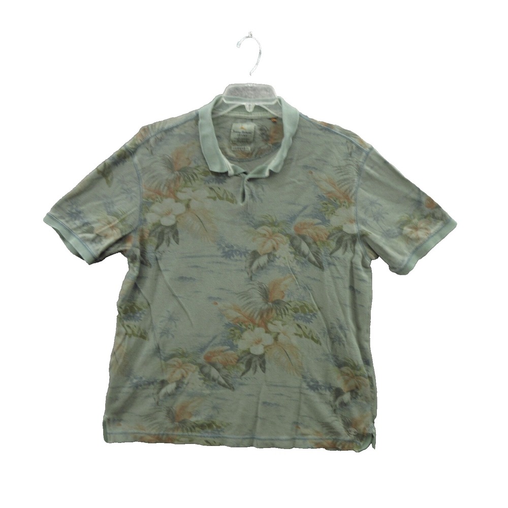 Tommy Bahama Mens Polo Shirt XL Short Sleeve Golf Island Crafted Modern Fit